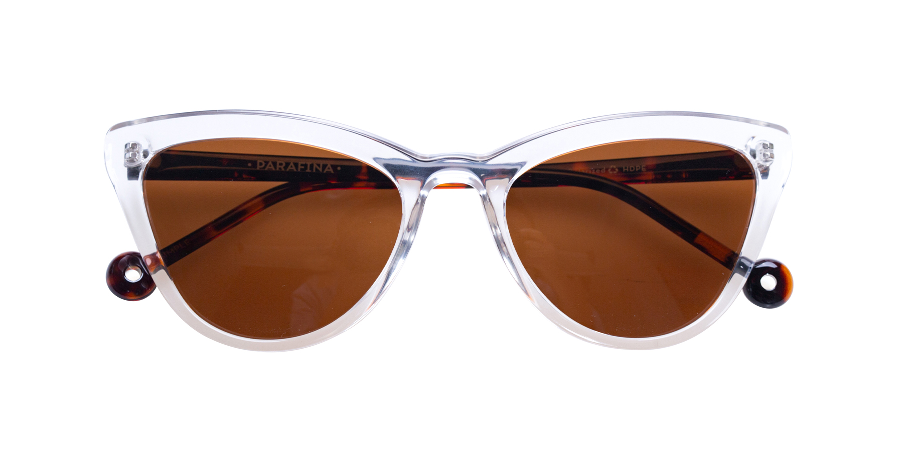 Parafina Sustainable Sunglasses Colina Transparent Tortoise