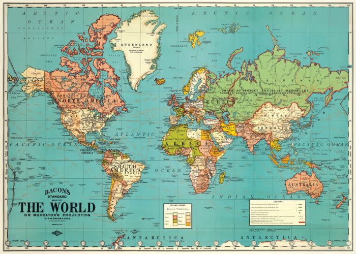 Cavallini & Co World Map 4