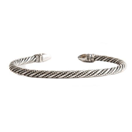 Trouva: Silver Spiked Detailed Bangle