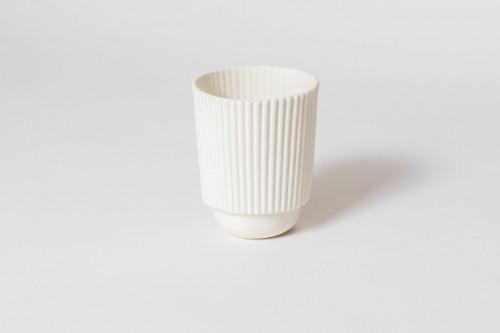 ManufacturedCulture Stripy Mug White
