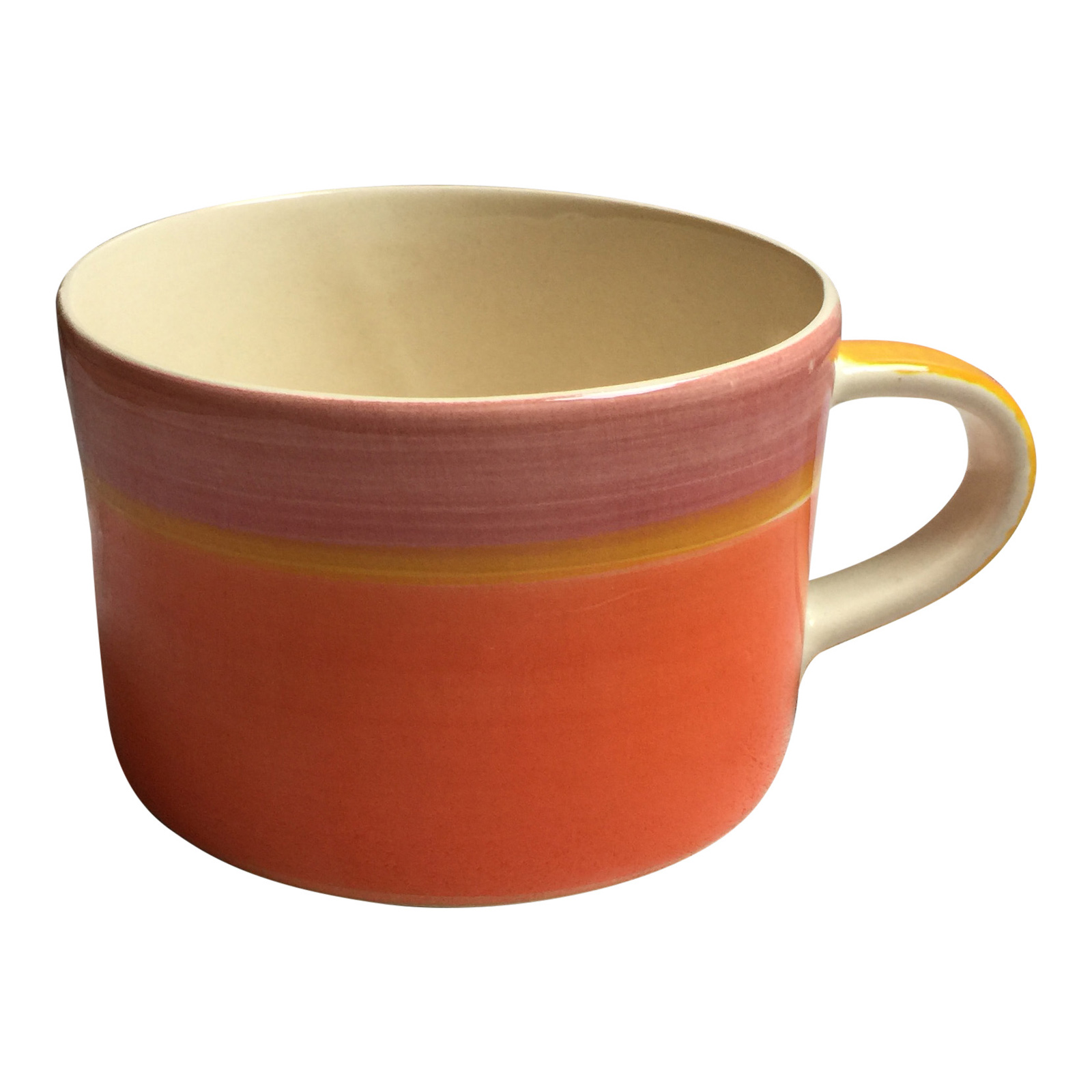 Musango Sunrise Tri-Colour Wide Mug Plain Wash