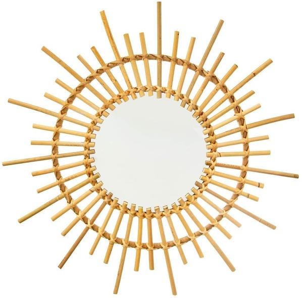 Rattan Starburst Mirror