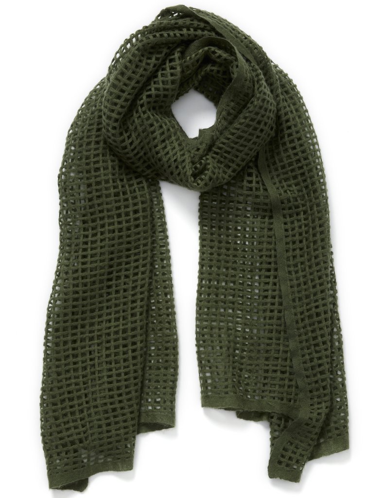 Jane Carr Army The Mesh Scarf