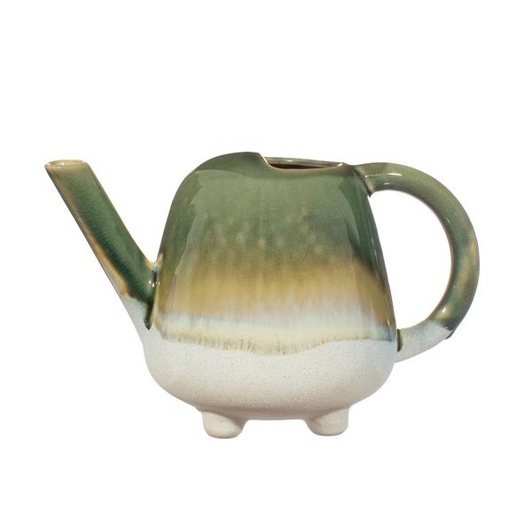 Sass & Belle  Green Ceramic Watering Can 