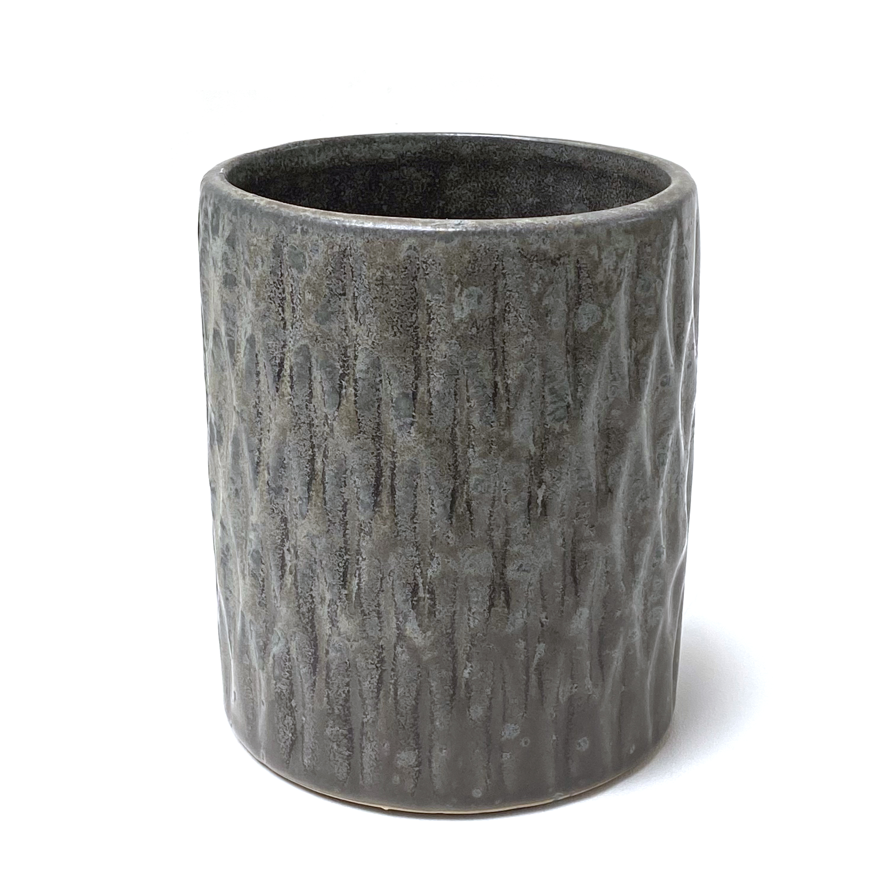 SC Brands Geometric Patterned Grey Vase Pot Medium