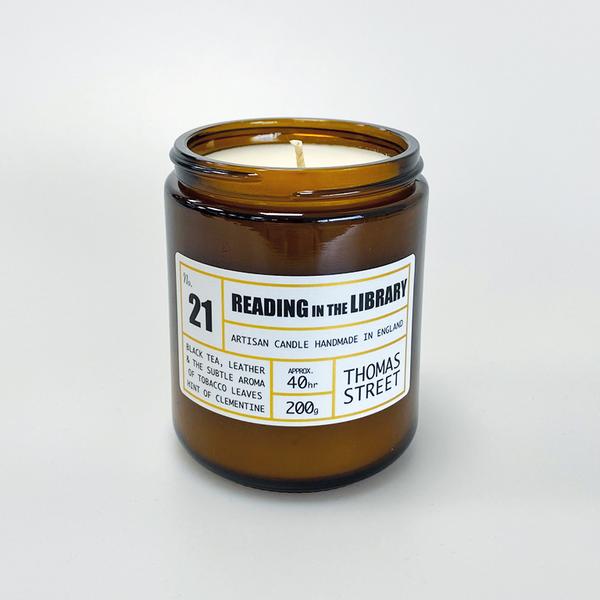 THOMAS STREET CANDLES #21 Reading in the Library Glass Candle (200g)