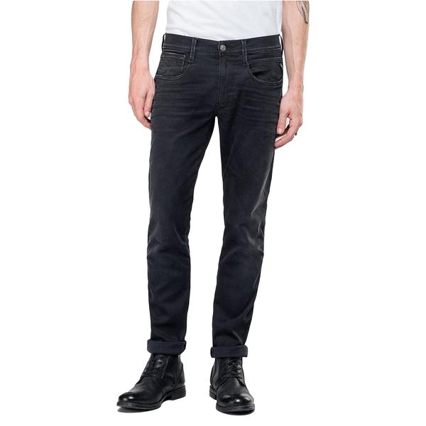 Replay Hyperflex Anbass Clouds Edition Slim Fit Jeans Washed Black