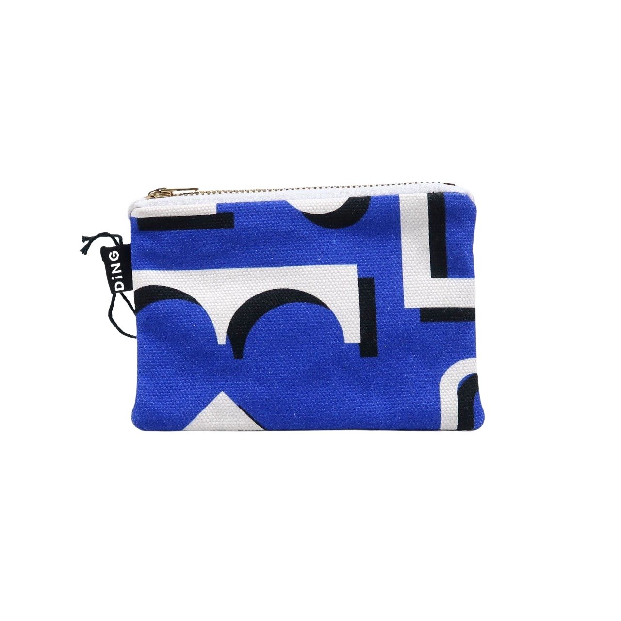 Ding Ding Design Factory Design Cotton Pouch - Blue - Small