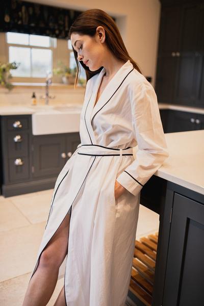 Organic Cotton Robe White