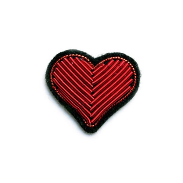 Macon & Lesquoy Red Heart Brooch