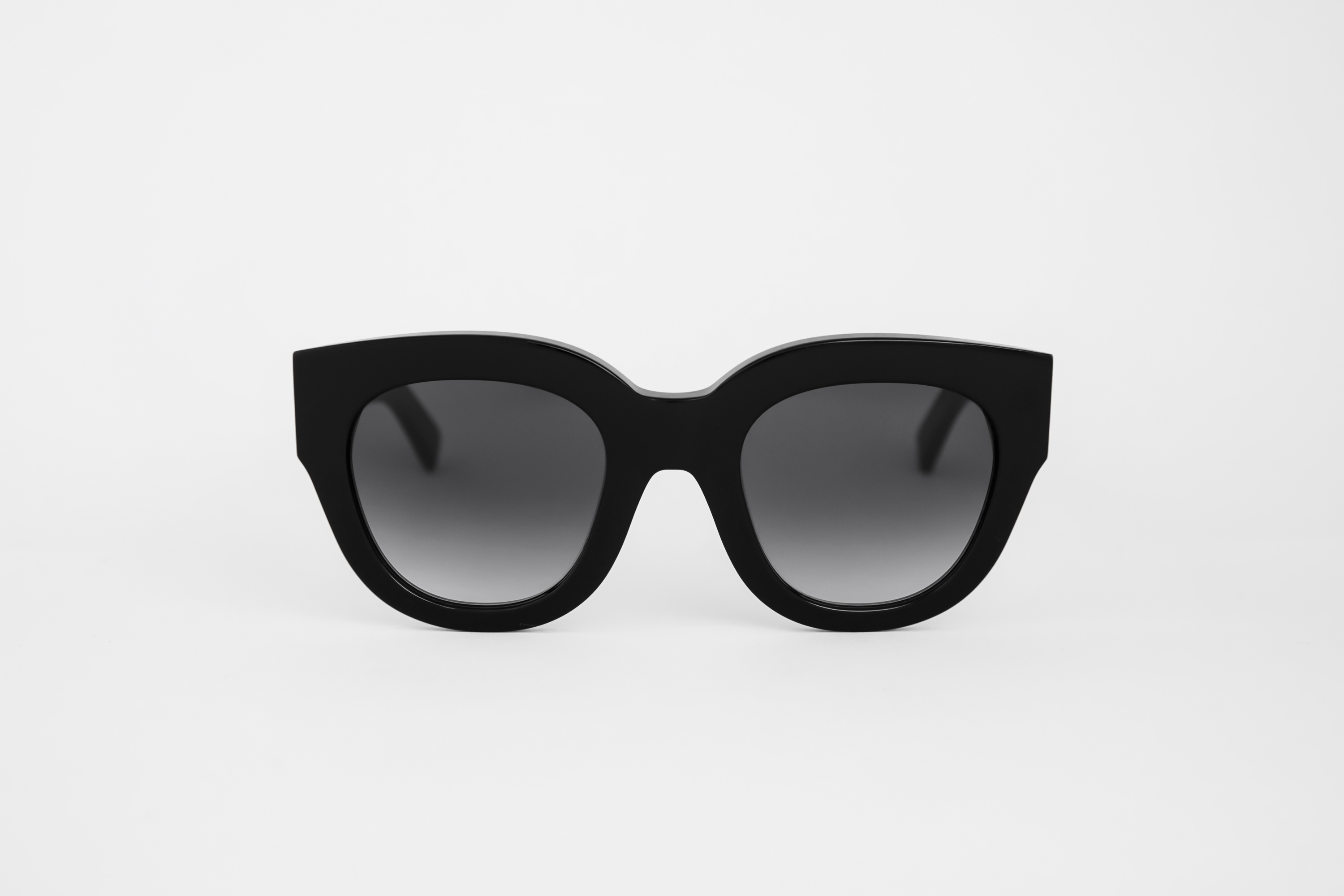 Monokel Eyewear Cleo Black / Grey Gradient Lens Sunglasses