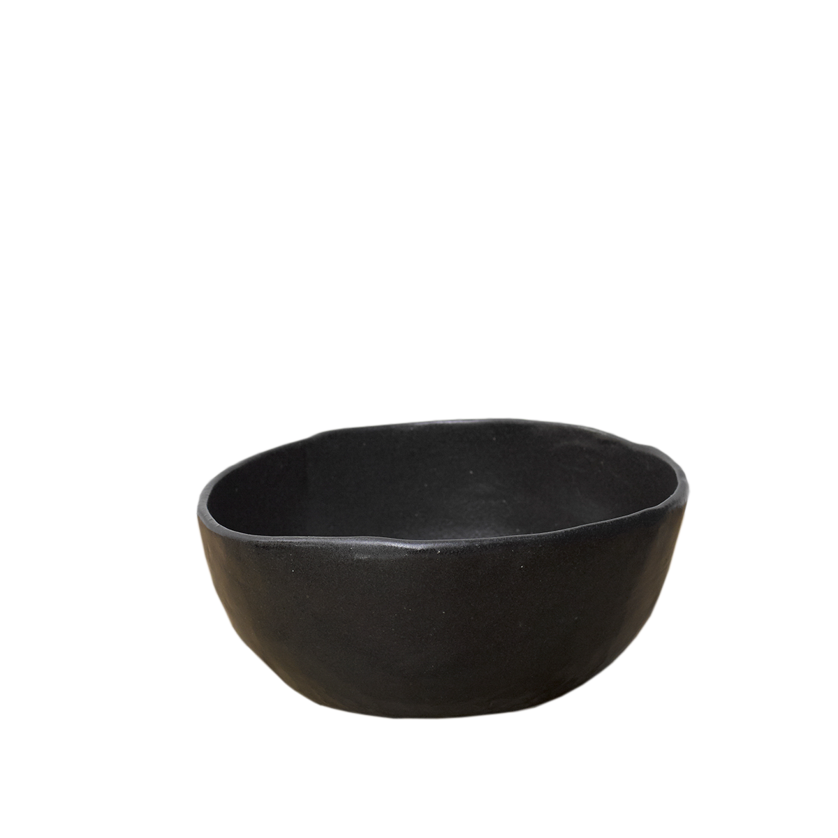 Black Tall Stoneware Bowl
