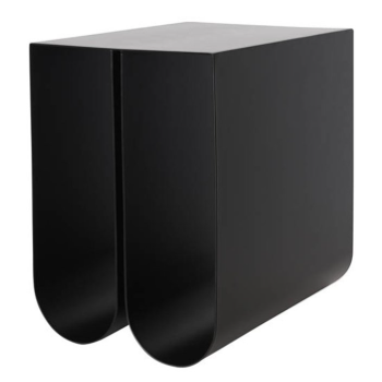 Curved Side Table Black