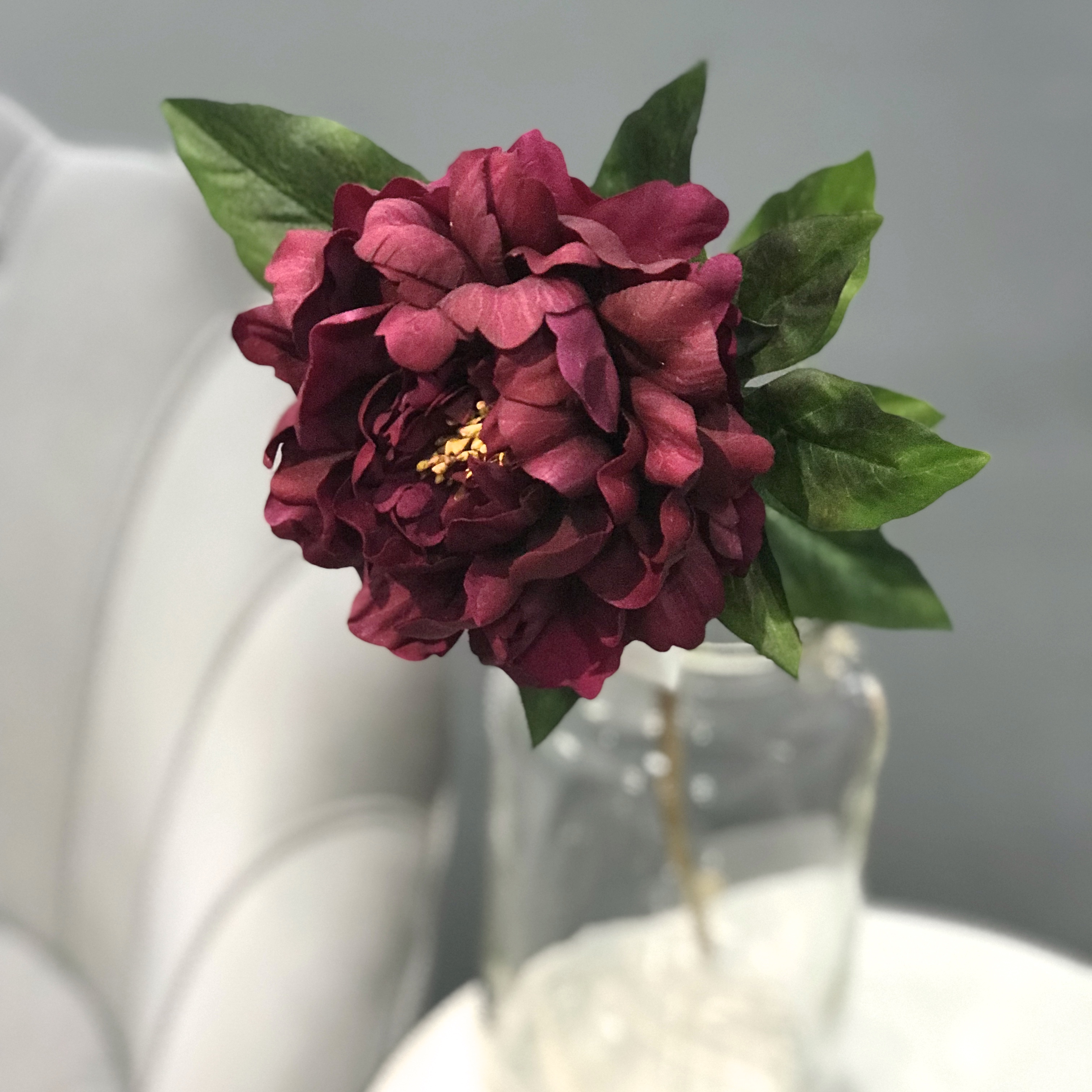 Or & Wonder Collection Burgundy Real Touch Peony