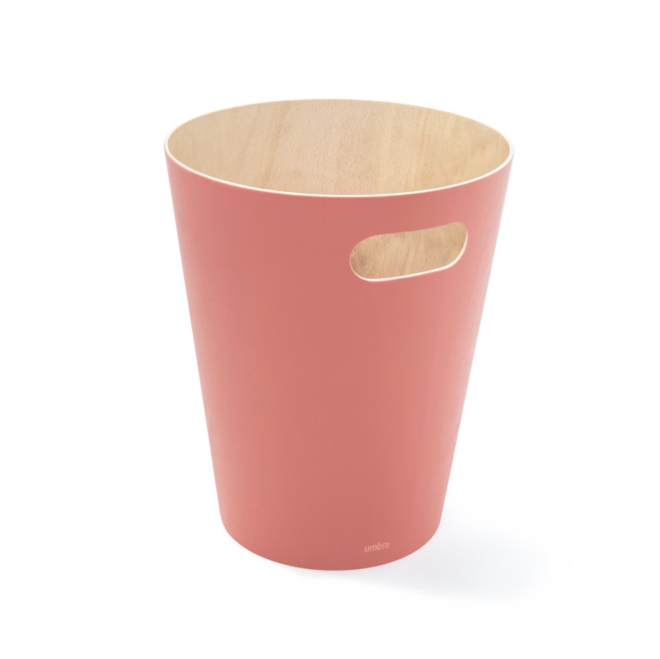 Umbra 7.5 Litre Natural and Coral Woodrow Waste Bin