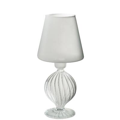 Jolipa  Tea-Light Holder Lamp Shape Glass Transparent 