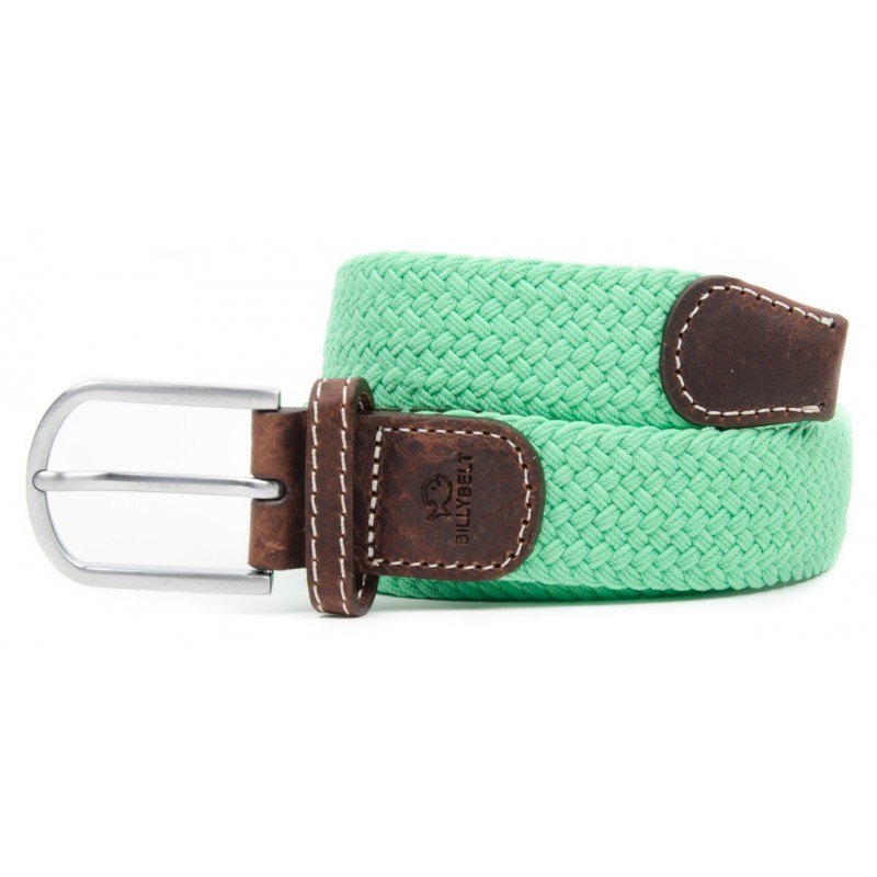 Billy Belt Ceinture Elastique Tressee Vert Menthe