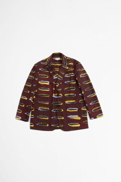 Berkleys Printed Jacket Burgundy