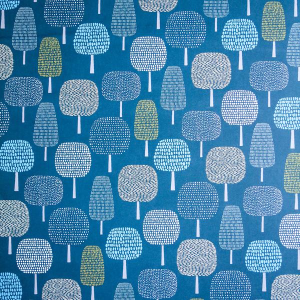 Three Sheets Of Blue Trees Wrap By Eloise Renouf