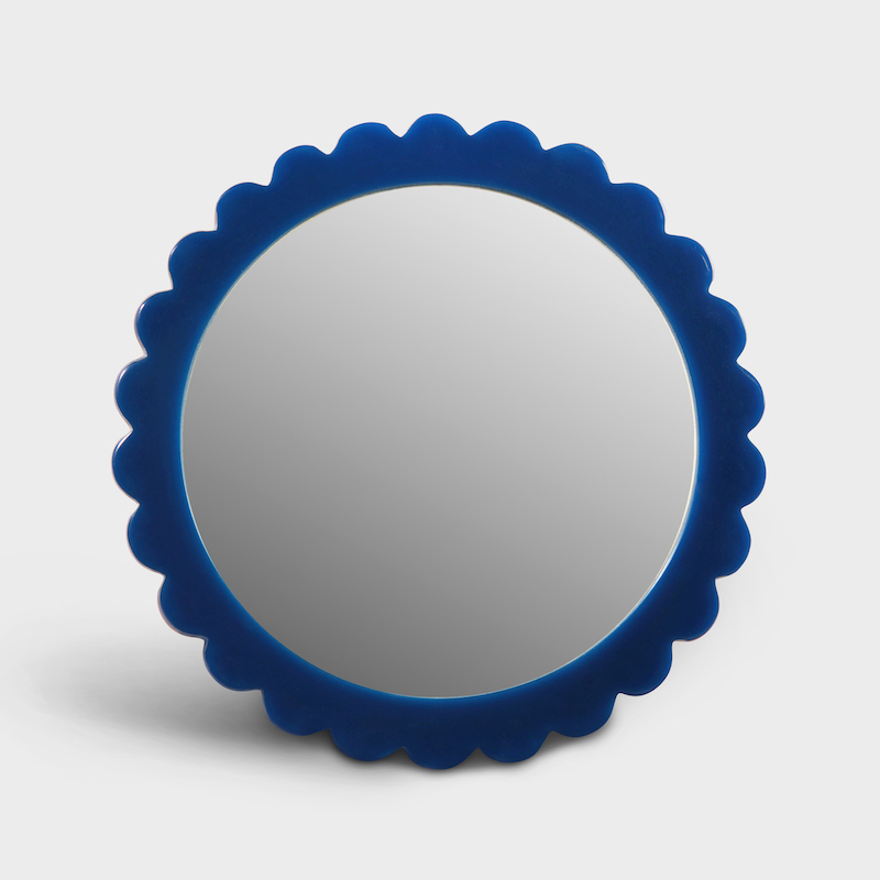 Blue Bloom Mirror