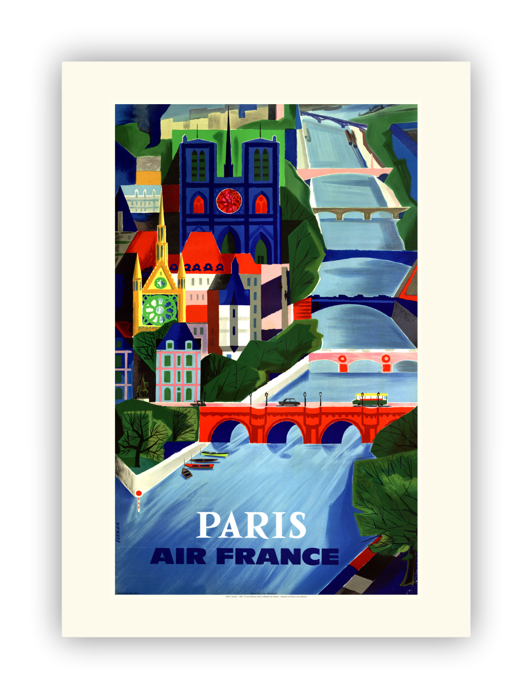 AIR France Paris Number 2 Poster