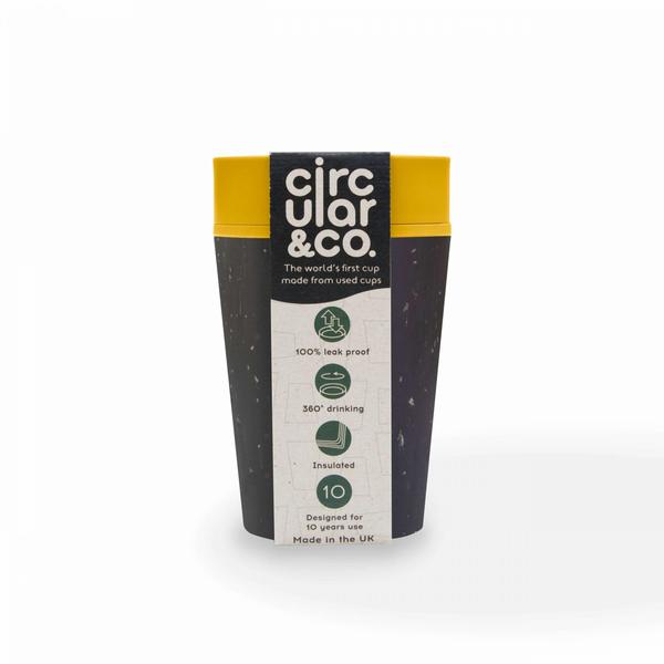Circular&Co Cup 8 Oz Black Mustard