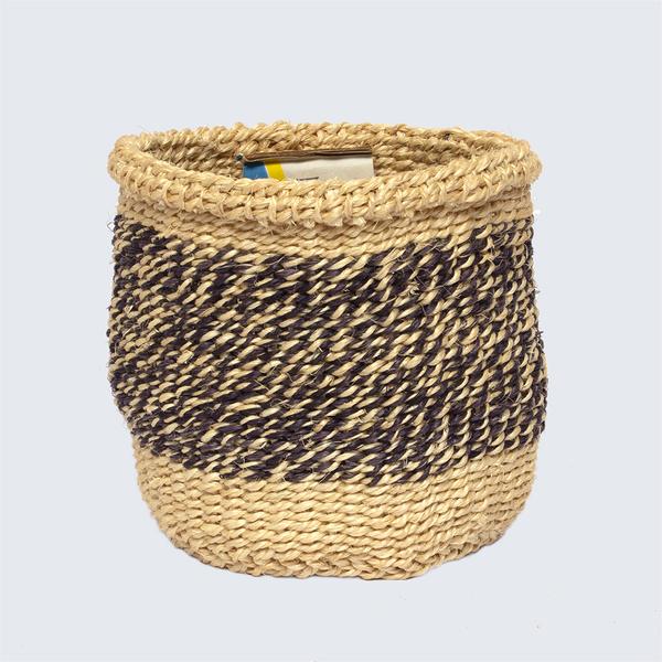 Kenyan Sisal Basket Julia Navy No 92