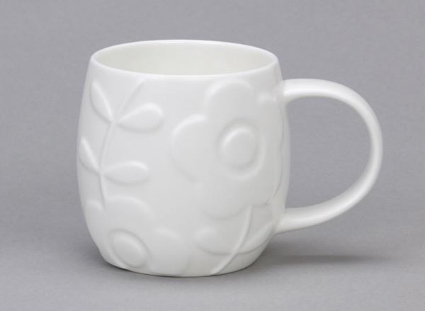 Plum Mug Bone China Flower