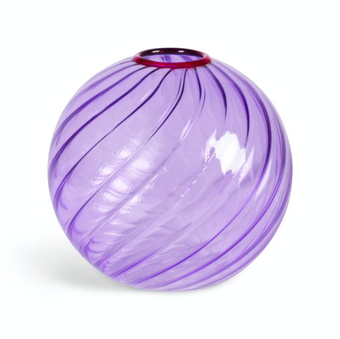 Purple Spiral Vase