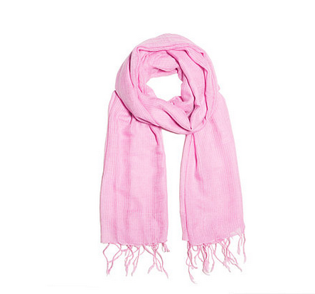 100% Cotton Scarf with Tassels