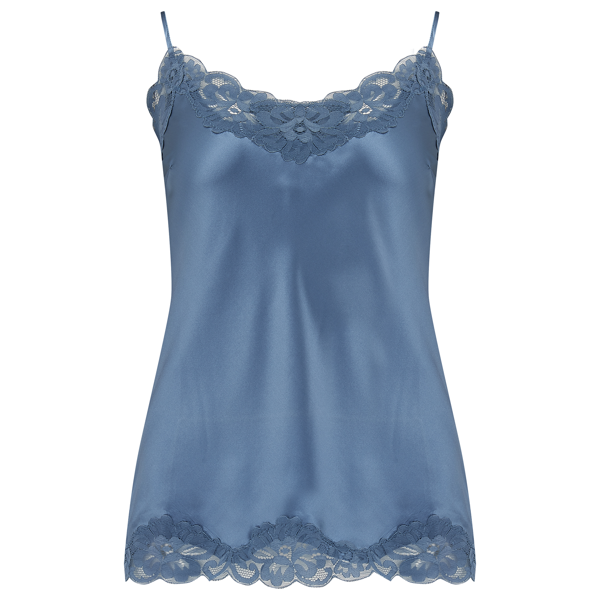 Trouva: Floral Lace Cami in Blue Jay