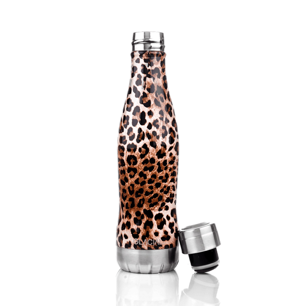 Wild Leopard Stainless Steel Water Bottle 400ml