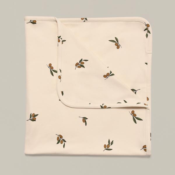 Organic Zoo Olive Garden Reversible Blanket