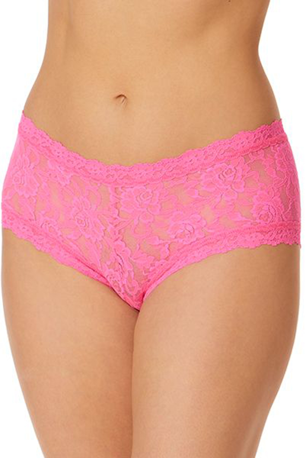 Signature Lace Boyshort Fiesta Pink