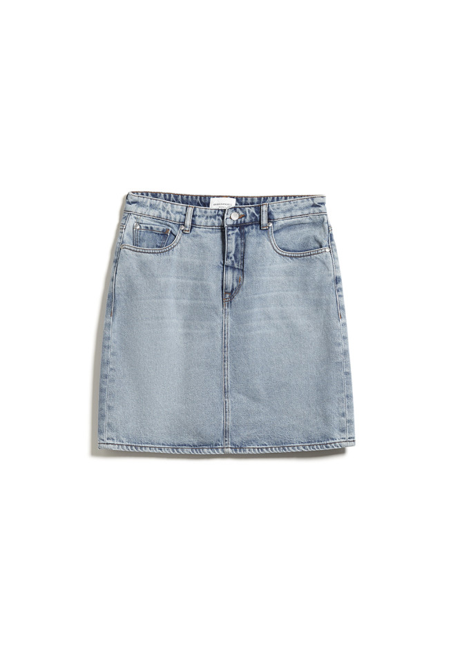 Aava Denim Skirt Faded Blue