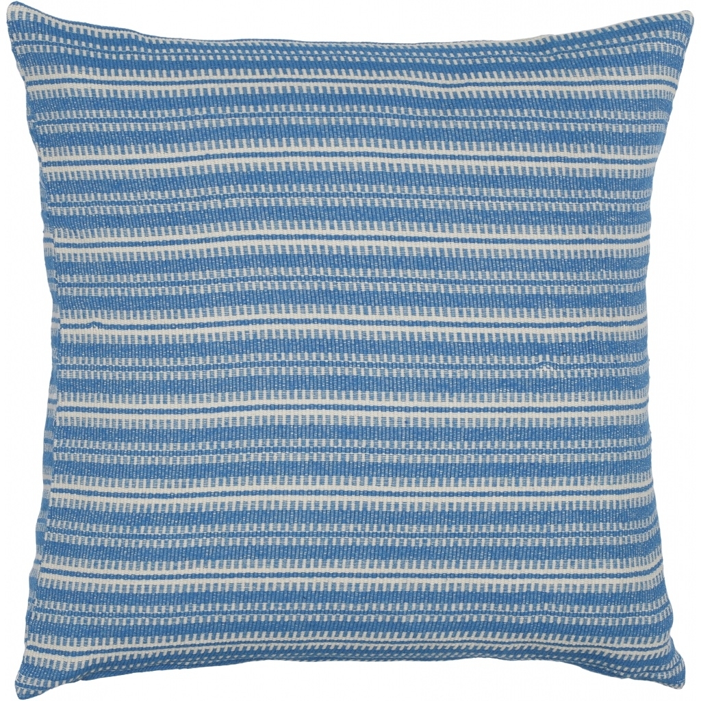 Dagny Soft Blue/White Patterned Cushion, 50x50 cm