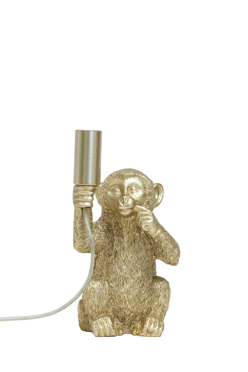 Monkey Table Lamp - Matt Gold