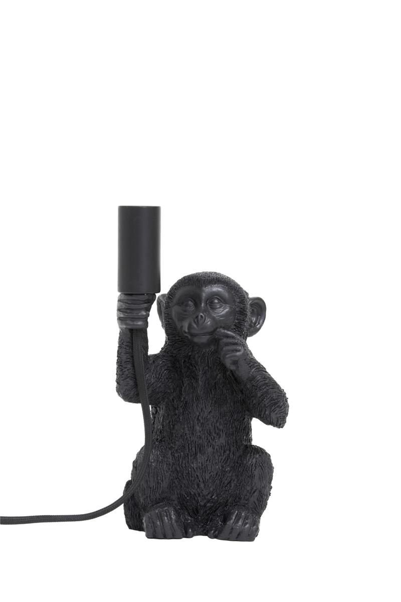 Monkey Table Lamp - Matt Black