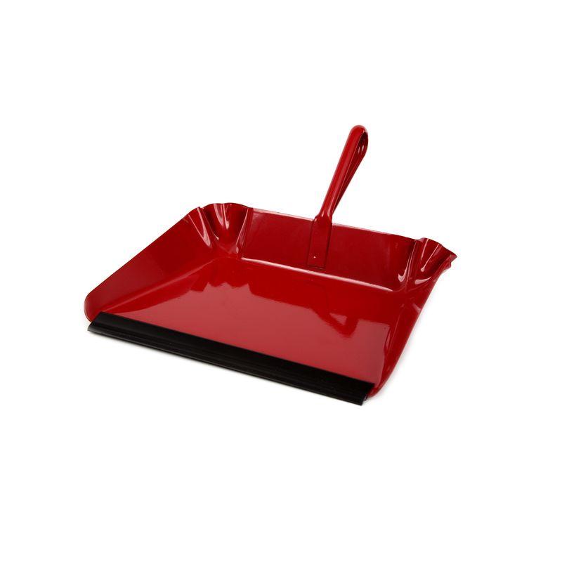 Iris Hantverk Red Metal Dustpan with Short Handle