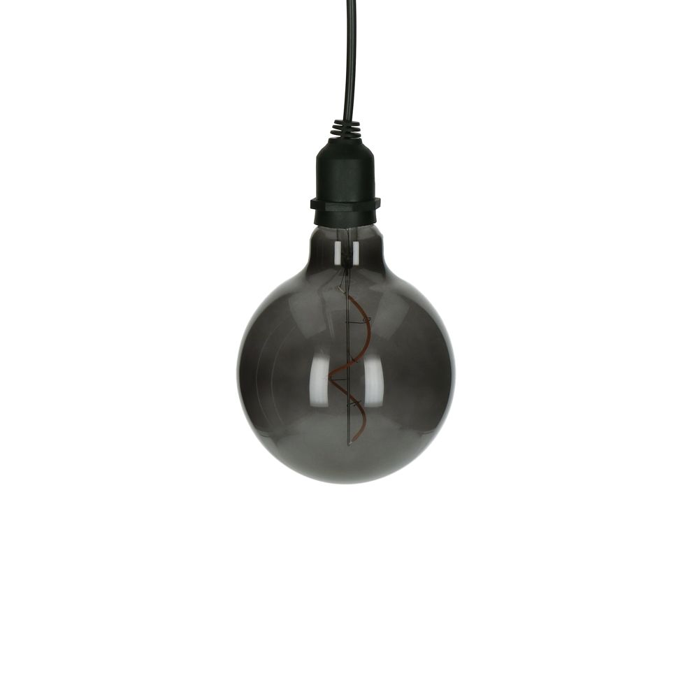 Pomax Glow - Outdoor Lamp - Glass / Synthetic - Dia 12,5 Cm - Smoked Gray