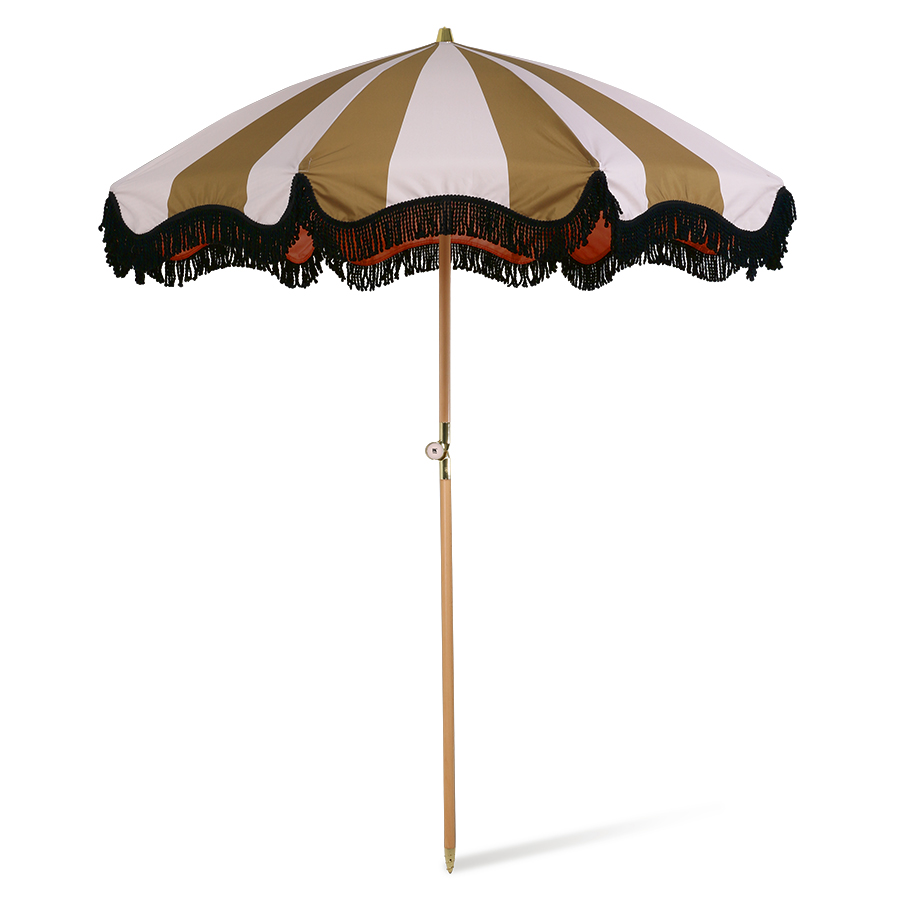 Nude & Mustard Beach Umbrella