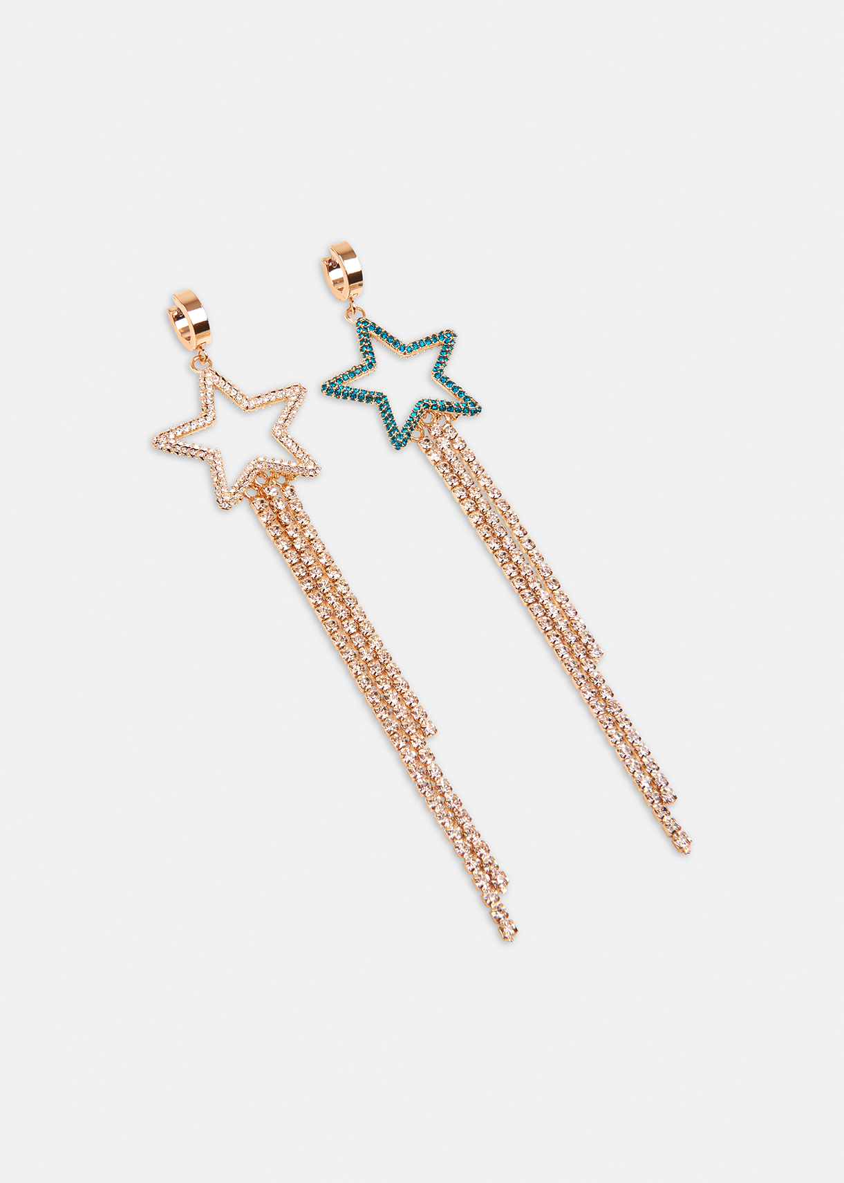 Essentiel Antwerp Long Gold-Tone Star Earrings