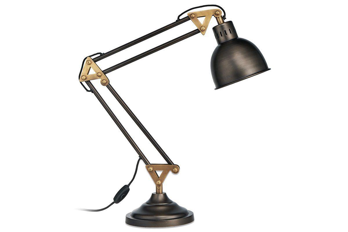 Nkuku Aged Bronze Akono Desk Lamp