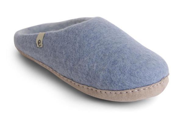 Copenhagen Wool Felt Slipper Light Blue