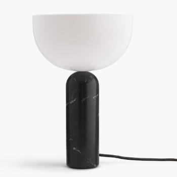 New Works Large Kizu Table Lamp Black Marble