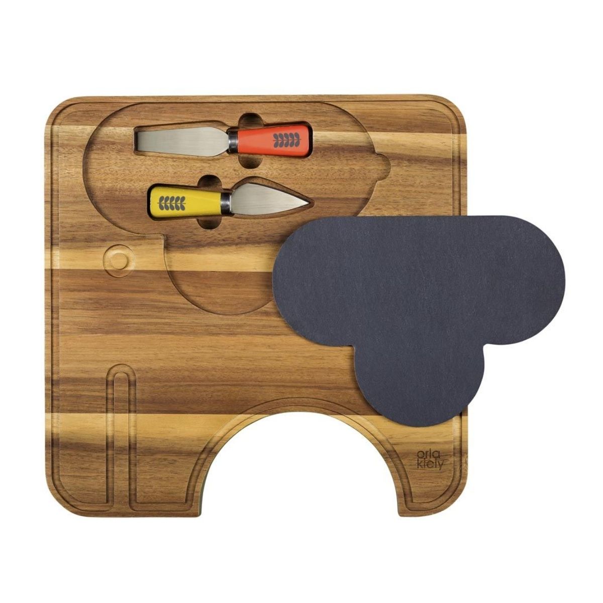 Wild & Wolf  Elephant Cheese Board with Knives