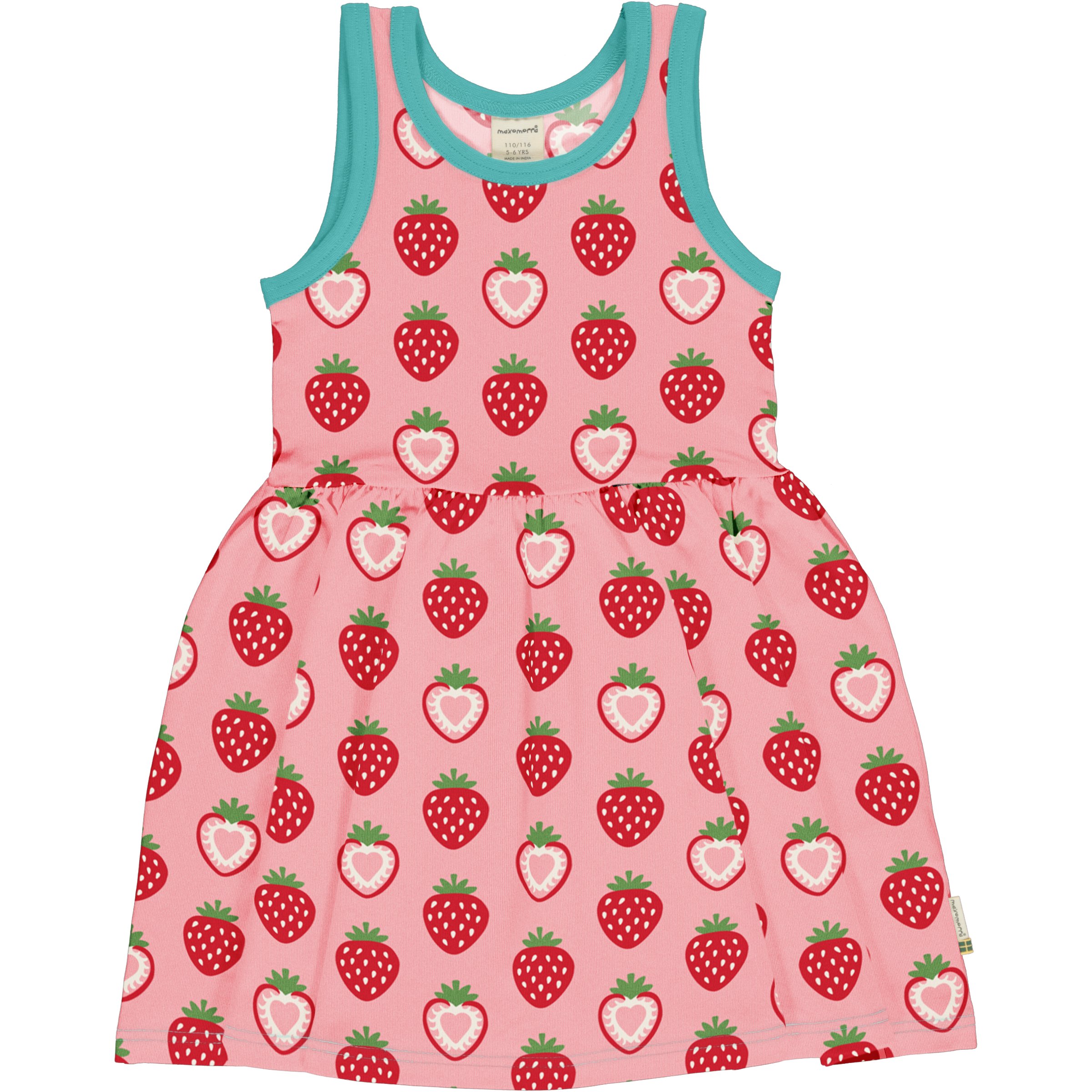 Strawberry Sleeveless Spin Dress