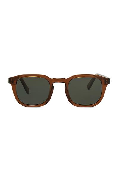 Douglas Dark Rum Green Lenses Sunglass