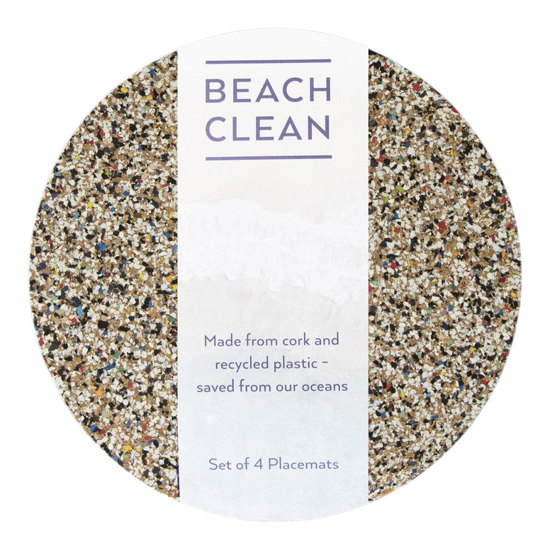LIGA Beach Clean Round Placemats Set of 4