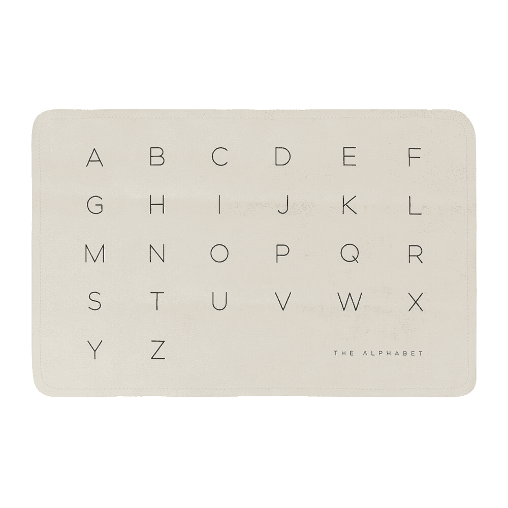 Gathre Micro Leather Mat in Alphabet